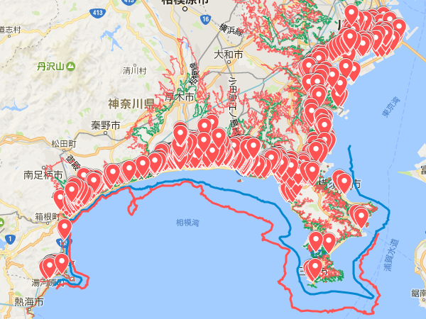 マイマップへの表示例